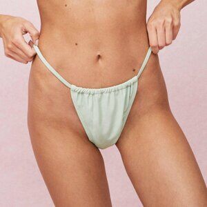 Set of TWO (2) Nasty Gal Bikini Bottoms in Sage Green